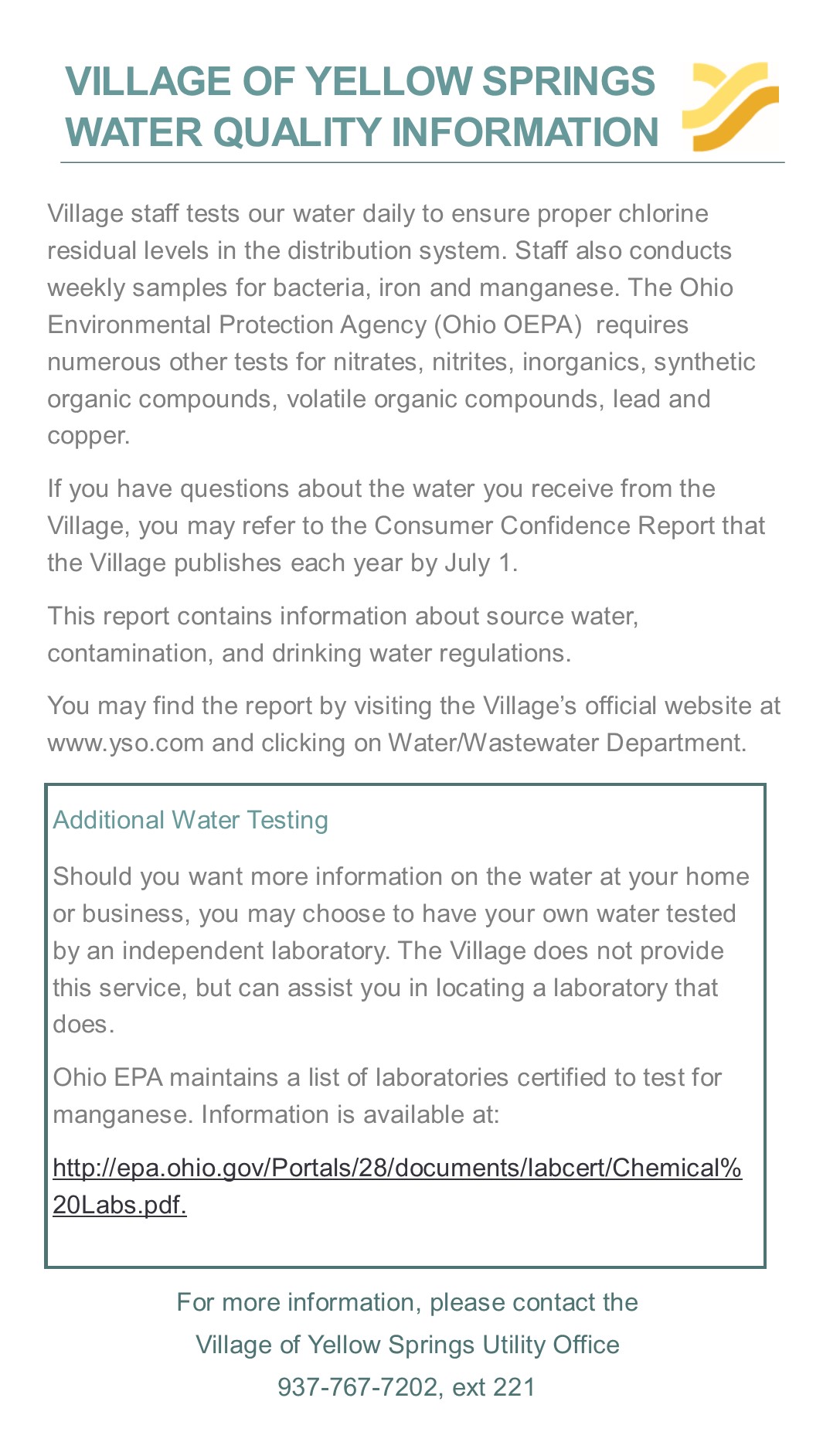 Village Water Quality