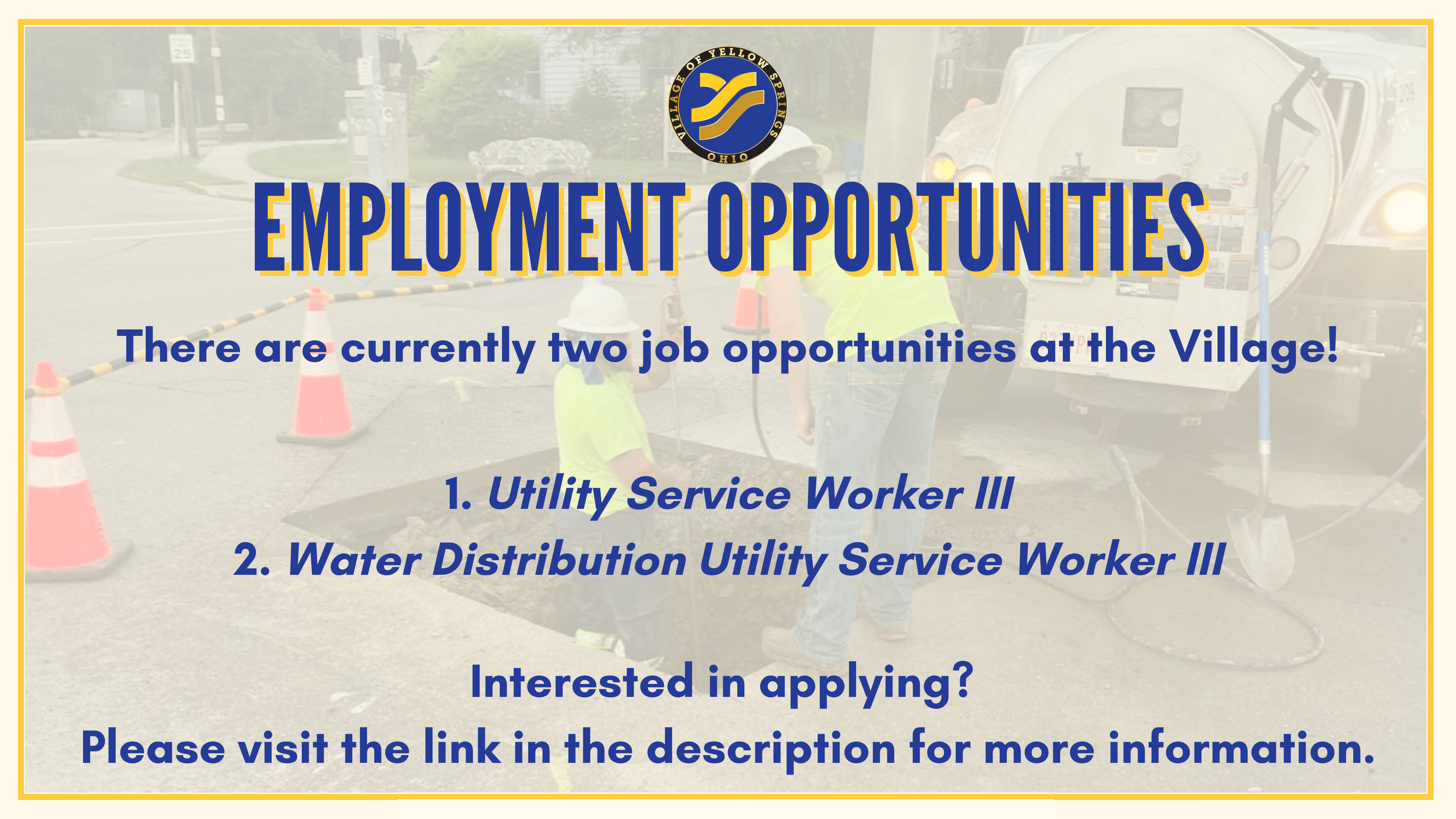 EMPLOYMENT OPPORTUNITIES