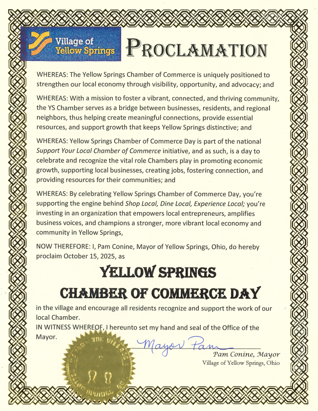 Yellow Springs Chamber of Commerce Day