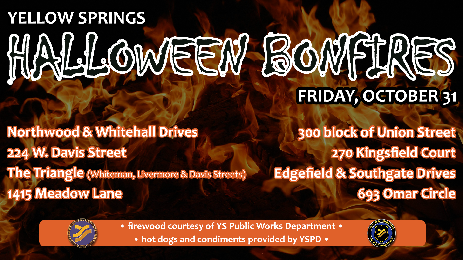HALLOWEEN BONFIRES 2025