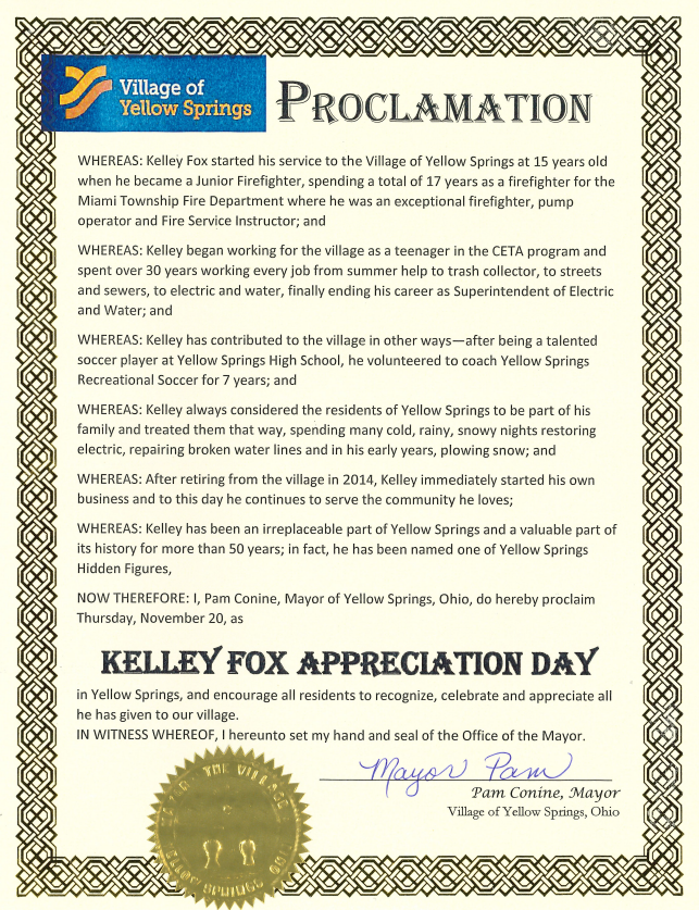 Kelley Fox Appreciation Day